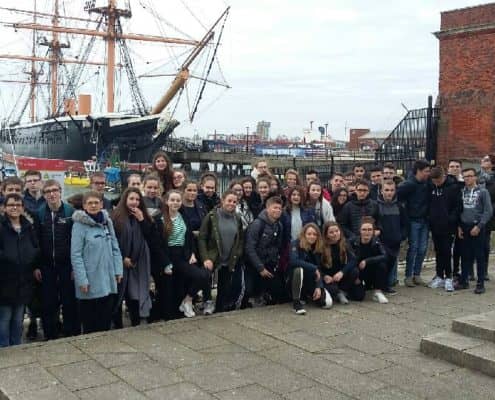 Arrivée des 3e à Portsmouth